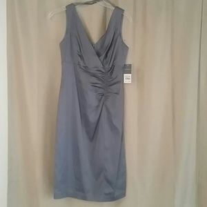 NWT Donna Ricco shirred front sheath dress